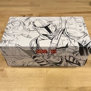 DC Star Wars Mandalorian Black White Men Size 10.5 Sneakers Lace  Box New